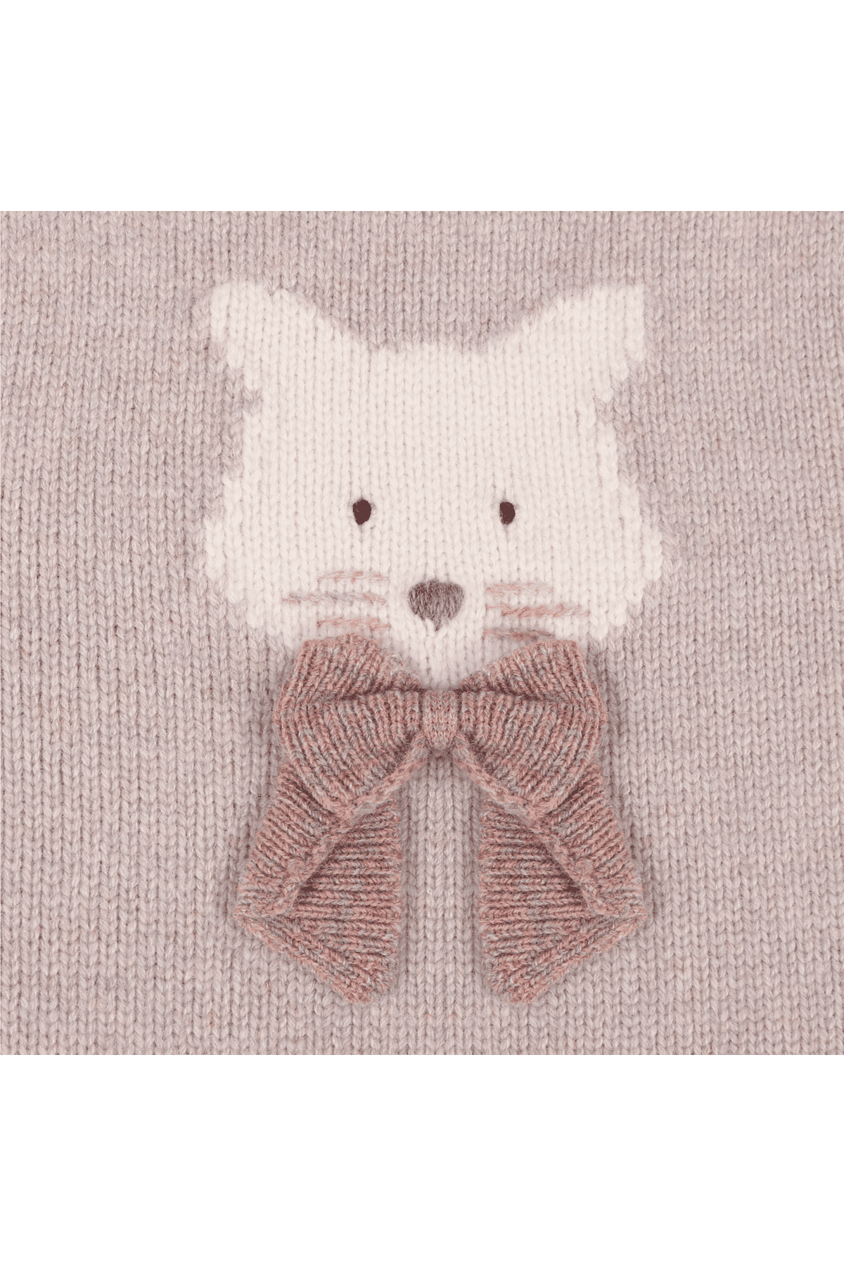 Denna Merino Wool Sweater | Cat - Ash Rose Melange van Donsje Amsterdam | Kids Conceptstore Le Fanfare