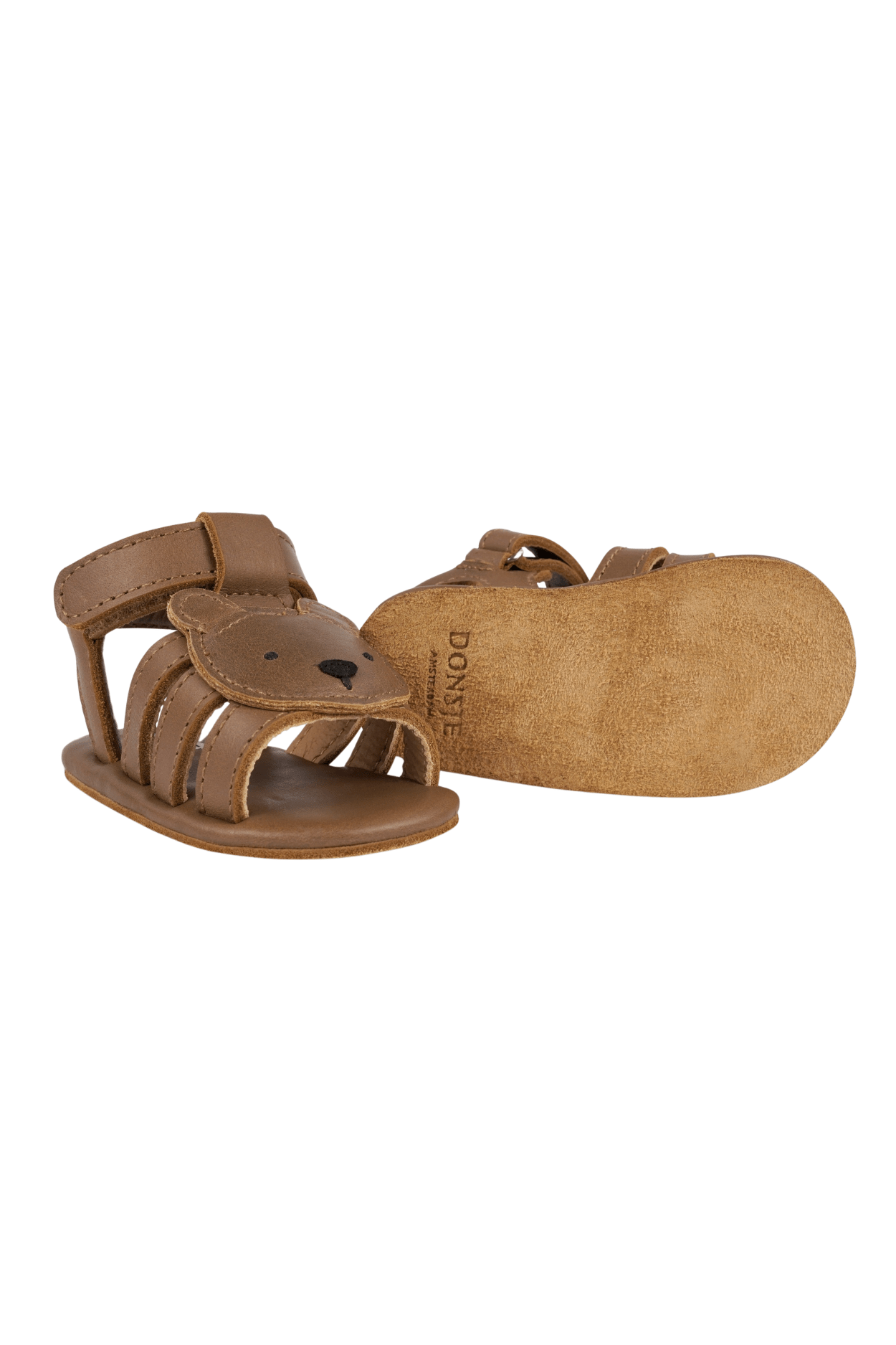Diedan Bear Cognac Classic Leather van Donsje Amsterdam | Kids Conceptstore Le Fanfare