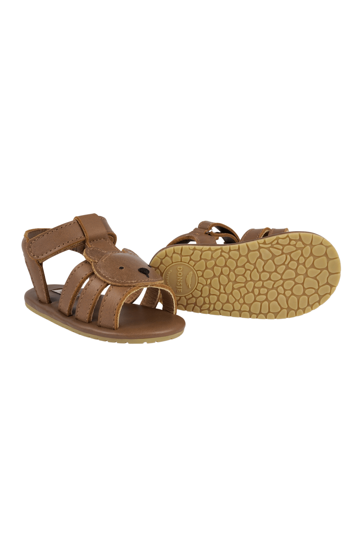 Diedan Bear Cognac Classic Leather van Donsje Amsterdam | Kids Conceptstore Le Fanfare