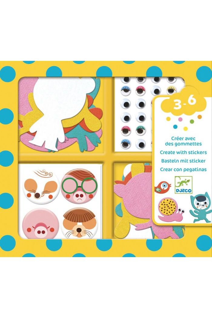 Dieren creëren met stickers van Djeco | Kids Conceptstore Le Fanfare