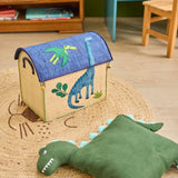 Dino Cotton Cushion - Green van Rice | Kids Conceptstore Le Fanfare