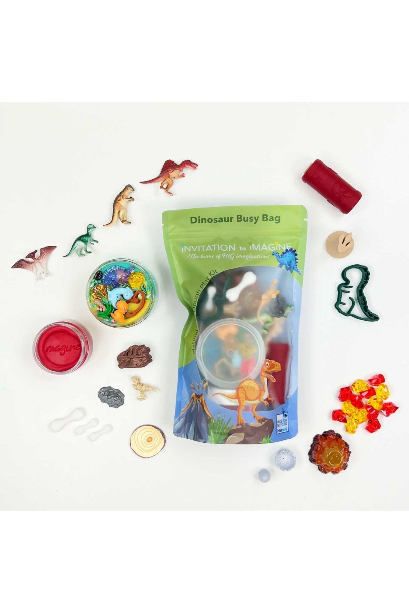 Dinosaur Busy Bag van Invitation to Imagine | Kids Conceptstore Le Fanfare