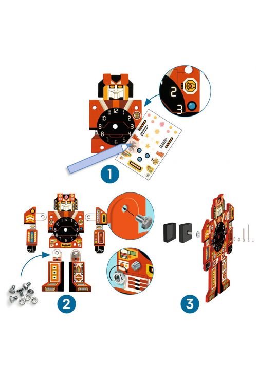 Diy Robot Klok van Djeco | Kids Conceptstore Le Fanfare