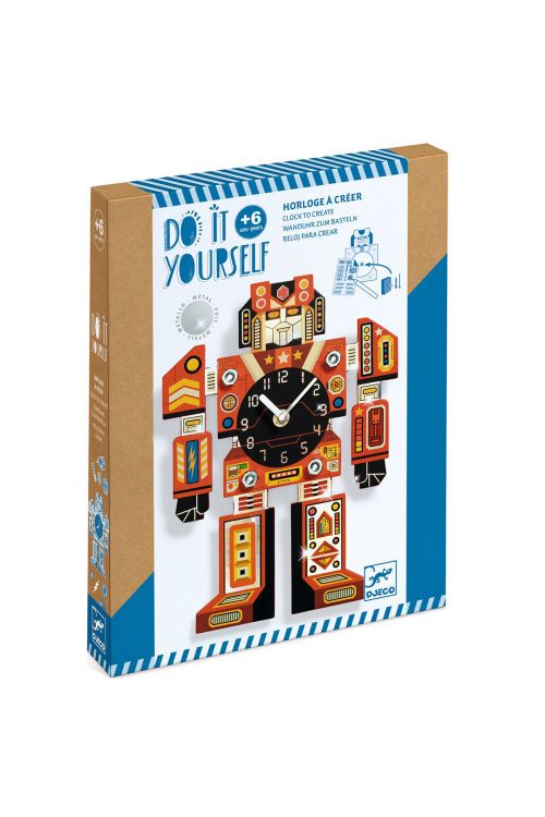 Diy Robot Klok van Djeco | Kids Conceptstore Le Fanfare