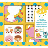 Dieren creëren met stickers
