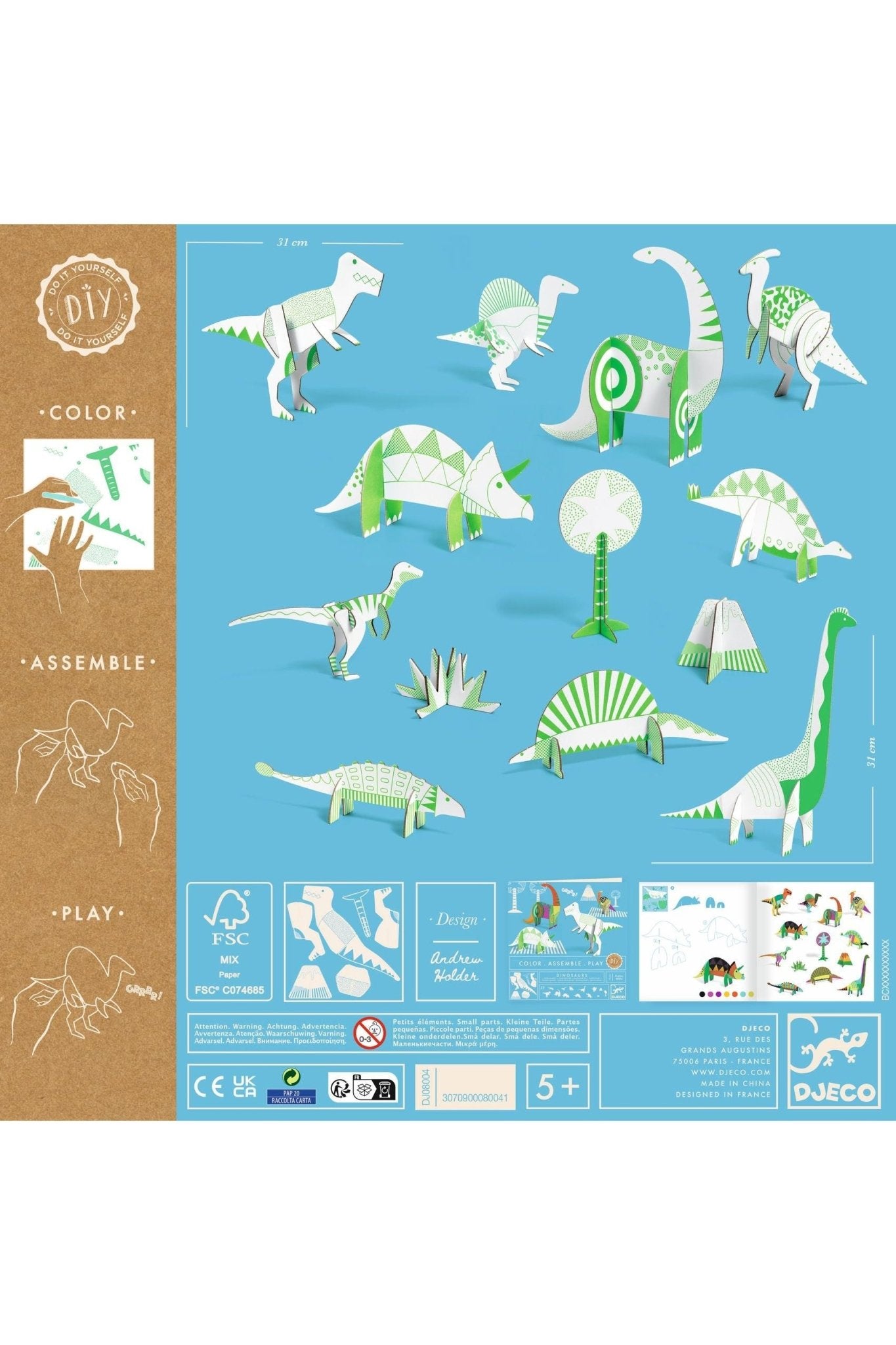 Do it Yourself - Dinosaurs van Djeco | Kids Conceptstore Le Fanfare