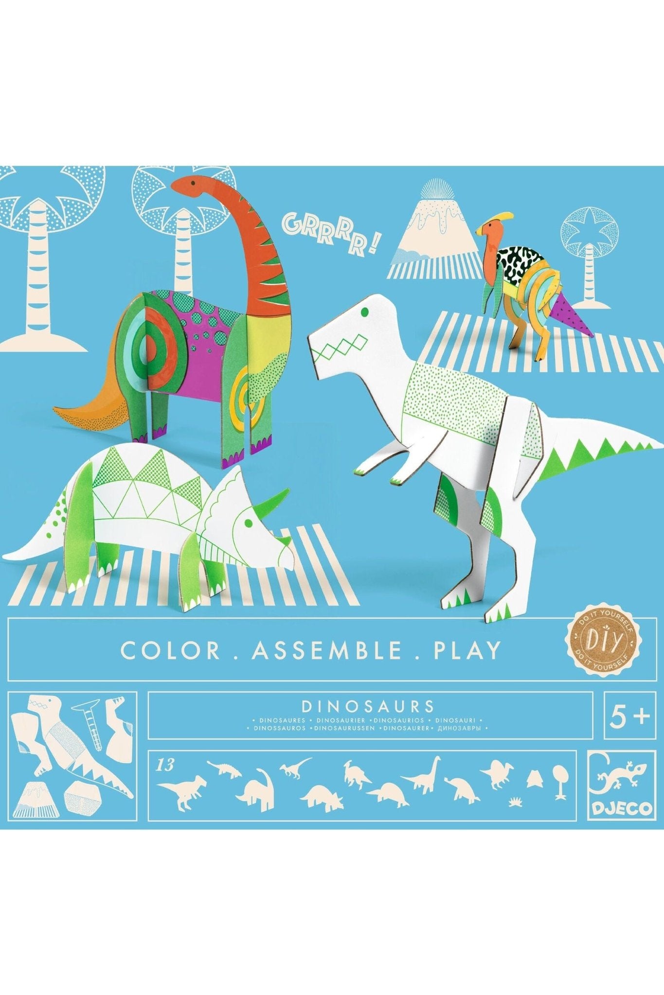 Do it Yourself - Dinosaurs van Djeco | Kids Conceptstore Le Fanfare