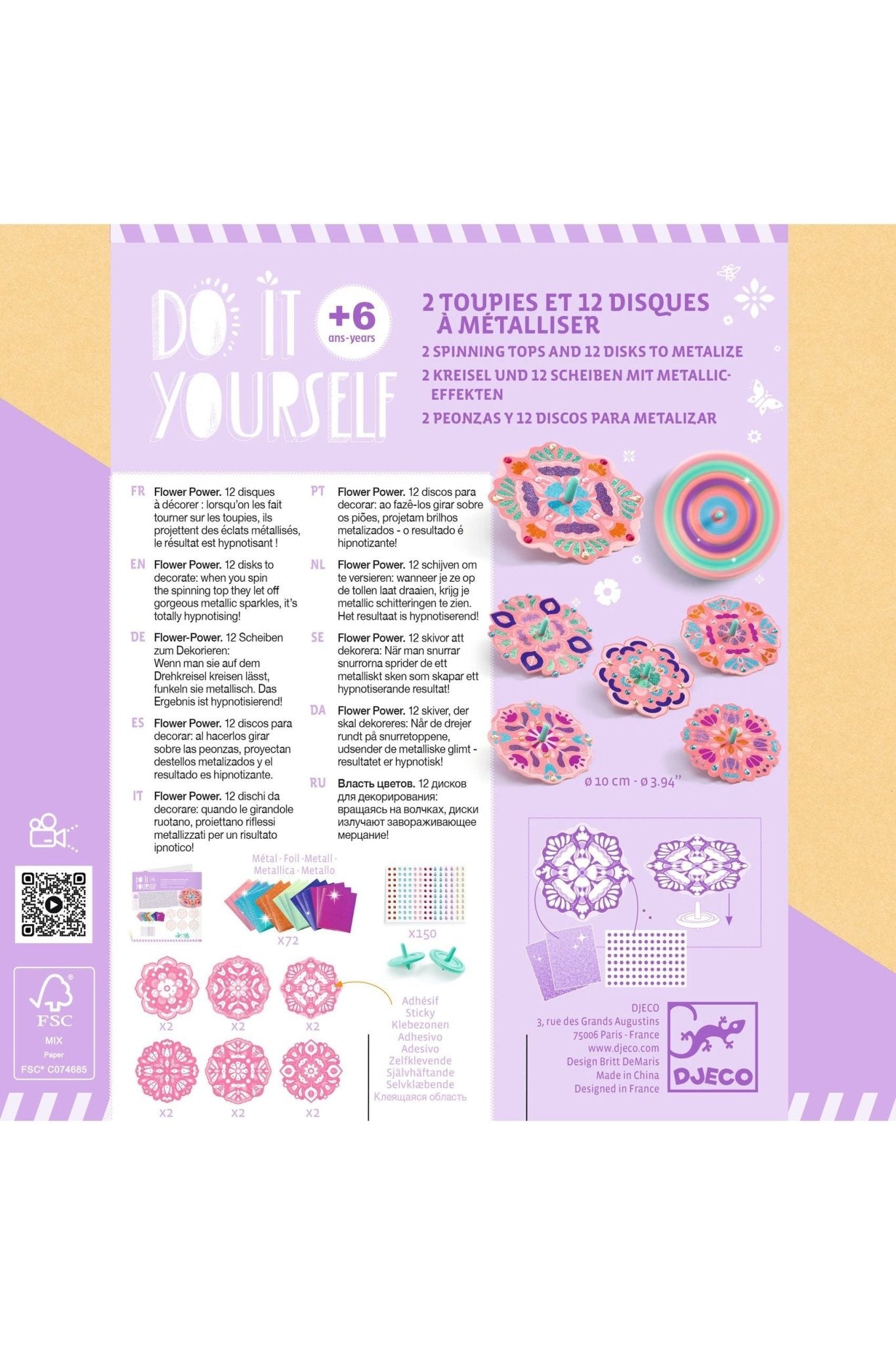Do It Yourself - Flower Power van Djeco | Kids Conceptstore Le Fanfare