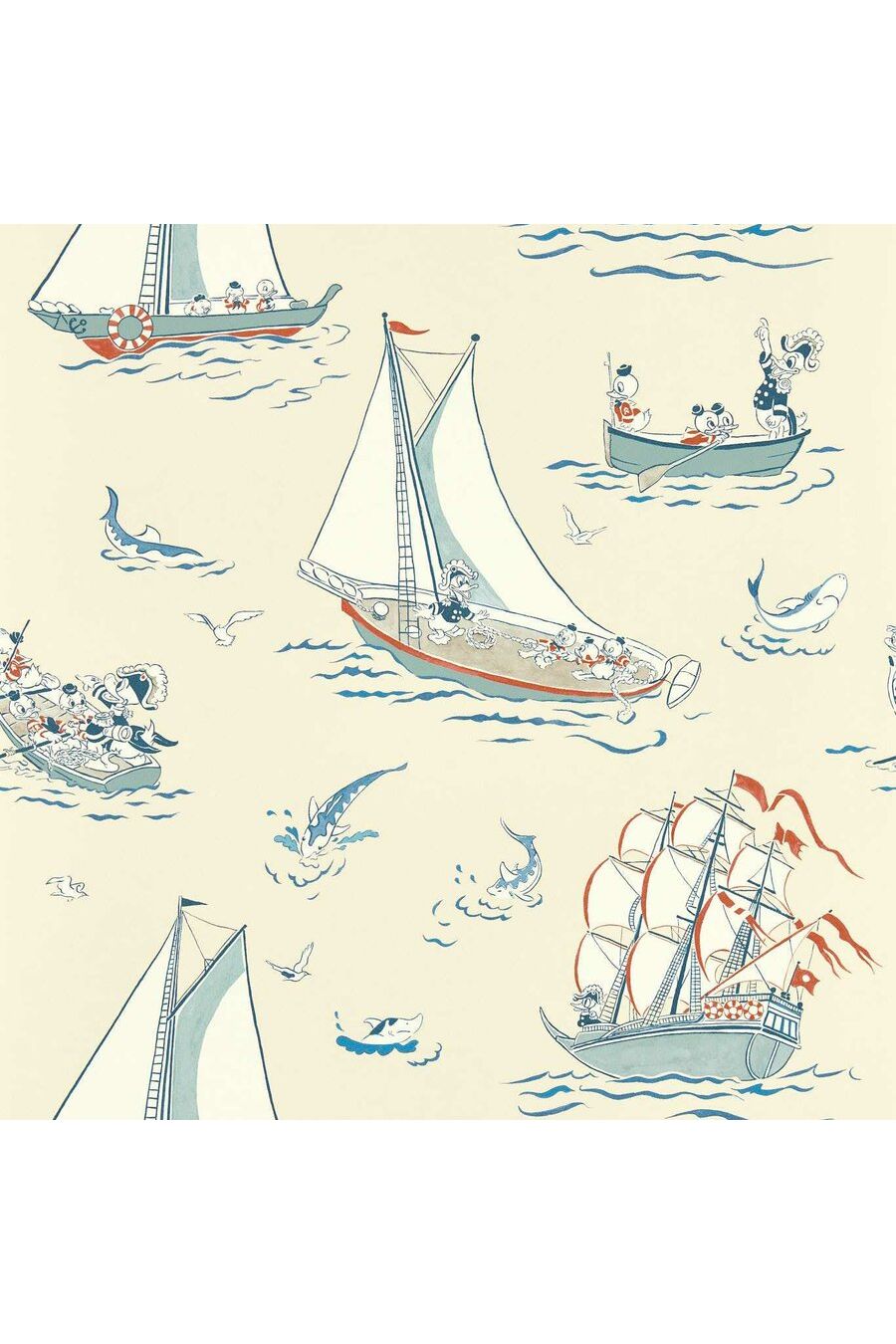Donald Nautical - Sea Salt van Disney Home x Sanderson | Kids Conceptstore Le Fanfare