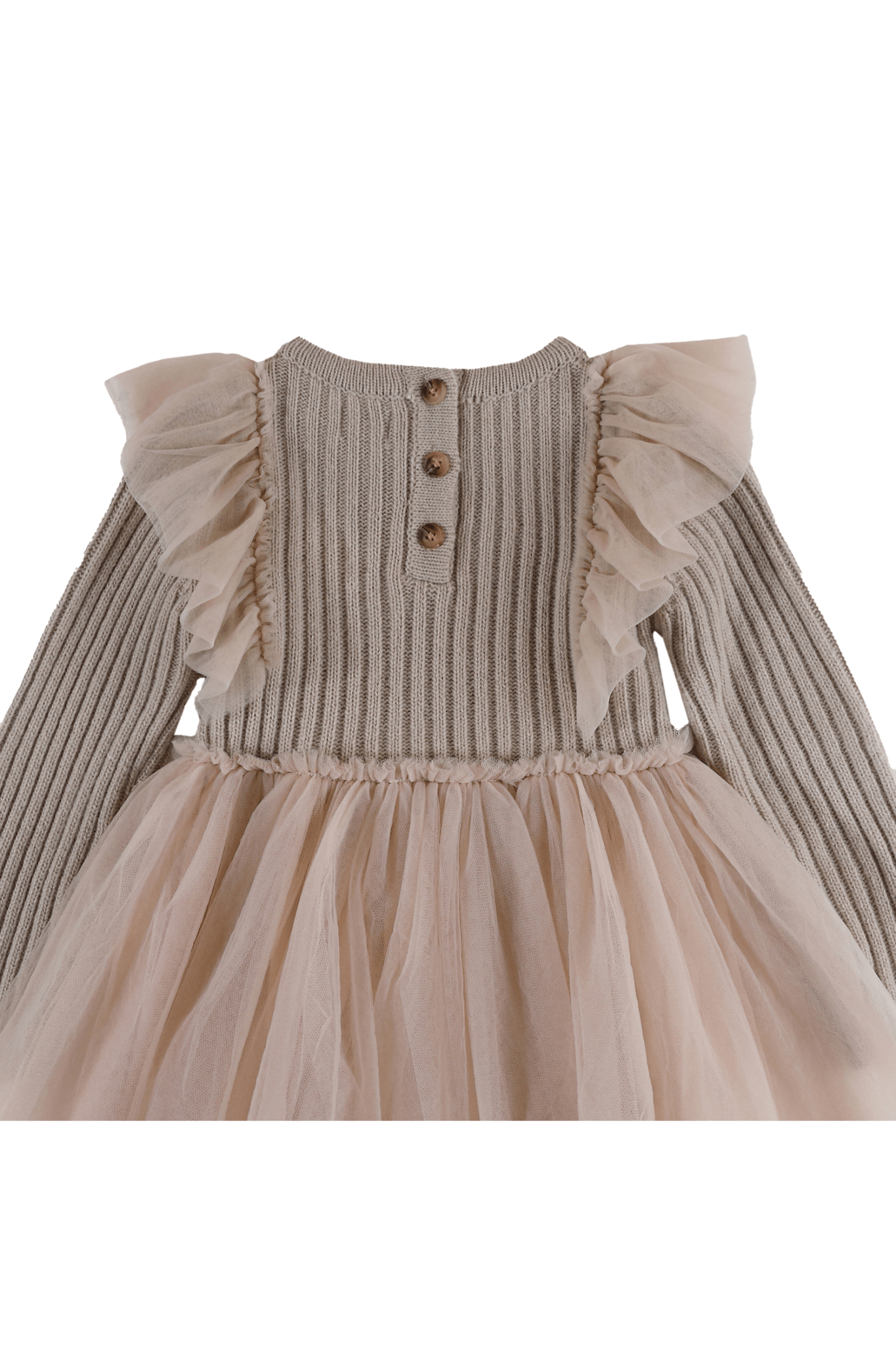 Donsje Bilie Dress Lavender Brown van Donsje Amsterdam | Kids Conceptstore Le Fanfare