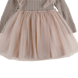 Donsje Bilie Dress Lavender Brown van Donsje Amsterdam | Kids Conceptstore Le Fanfare