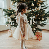 Donsje Bilie Dress Lavender Brown van Donsje Amsterdam | Kids Conceptstore Le Fanfare