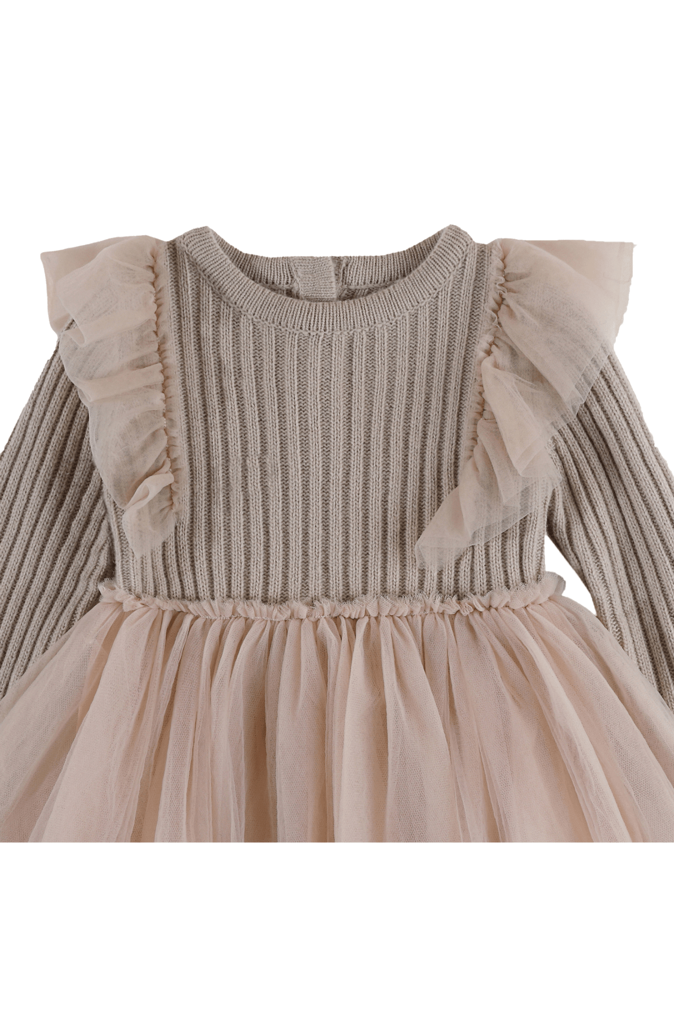 Donsje Bilie Dress Lavender Brown van Donsje Amsterdam | Kids Conceptstore Le Fanfare