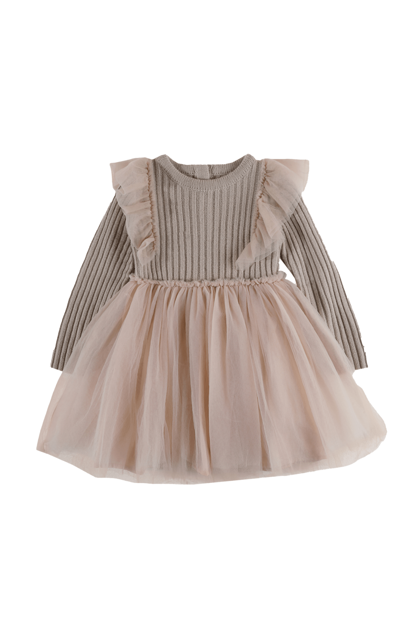 Donsje Bilie Dress Lavender Brown van Donsje Amsterdam | Kids Conceptstore Le Fanfare