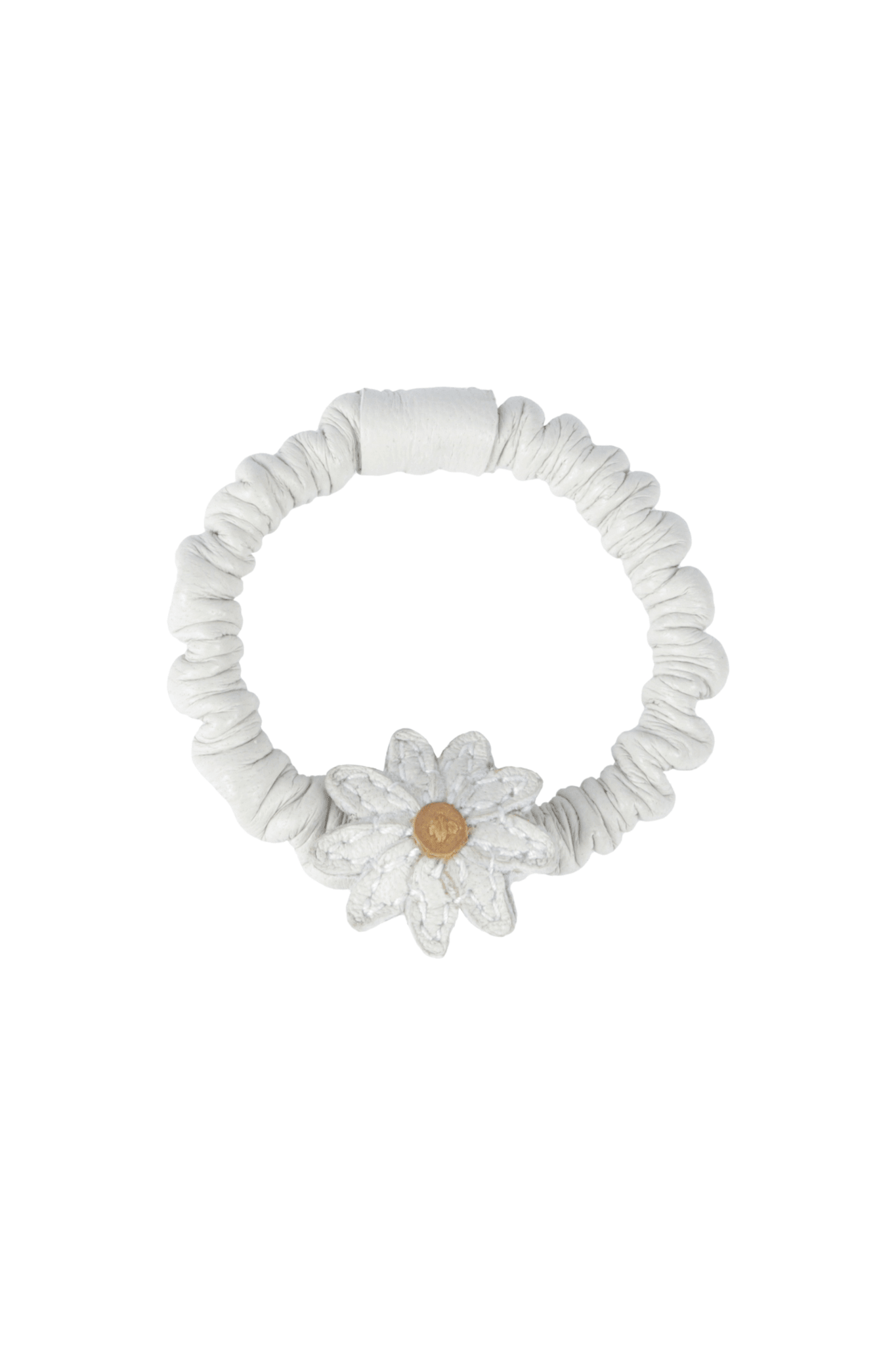 Donsje Faili Bracelet Daisy Off White Sheep Leather van Donsje Amsterdam | Kids Conceptstore Le Fanfare