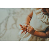 Donsje Faili Bracelet Daisy Off White Sheep Leather van Donsje Amsterdam | Kids Conceptstore Le Fanfare