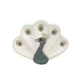 Donsje Guar Clip Peacock Off White Metallic Leather van Donsje Amsterdam | Kids Conceptstore Le Fanfare