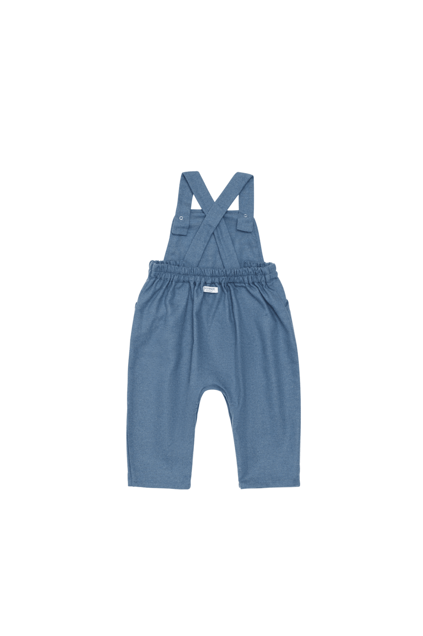 Donsje Mosie Overalls Reindeer Vintage Blue van Donsje Amsterdam | Kids Conceptstore Le Fanfare