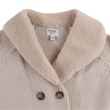Donsje Nannie Merino Wool Waistcoat Soft Sand van Donsje Amsterdam | Kids Conceptstore Le Fanfare