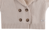 Donsje Nannie Merino Wool Waistcoat Soft Sand van Donsje Amsterdam | Kids Conceptstore Le Fanfare