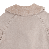 Donsje Nannie Merino Wool Waistcoat Soft Sand van Donsje Amsterdam | Kids Conceptstore Le Fanfare