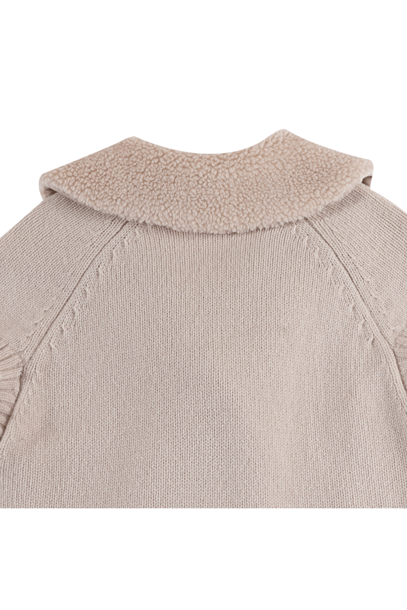 Donsje Nannie Merino Wool Waistcoat Soft Sand van Donsje Amsterdam | Kids Conceptstore Le Fanfare
