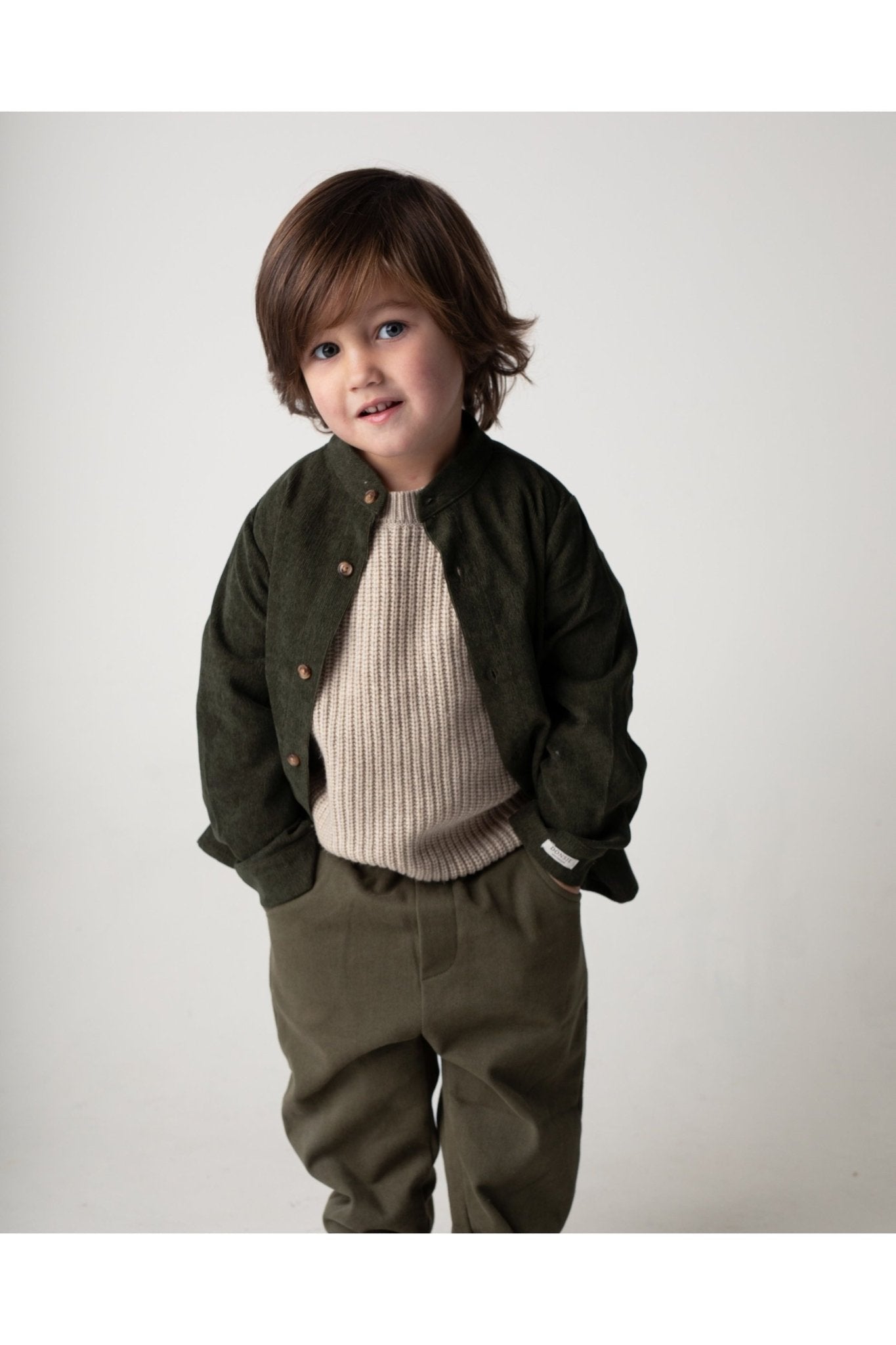 Donsje Nitou Shirt Forest Green van Donsje Amsterdam | Kids Conceptstore Le Fanfare