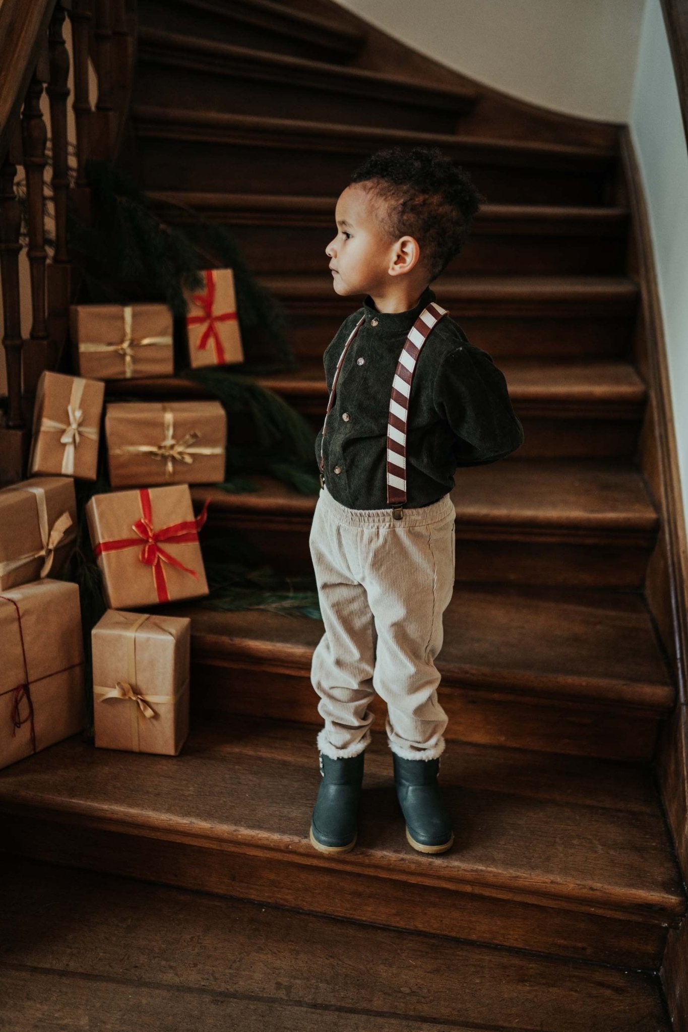 Donsje Nitou Shirt Forest Green van Donsje Amsterdam | Kids Conceptstore Le Fanfare