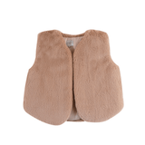Donsje Pimmy Gilet Cloudy Rose Teddy van Donsje Amsterdam | Kids Conceptstore Le Fanfare