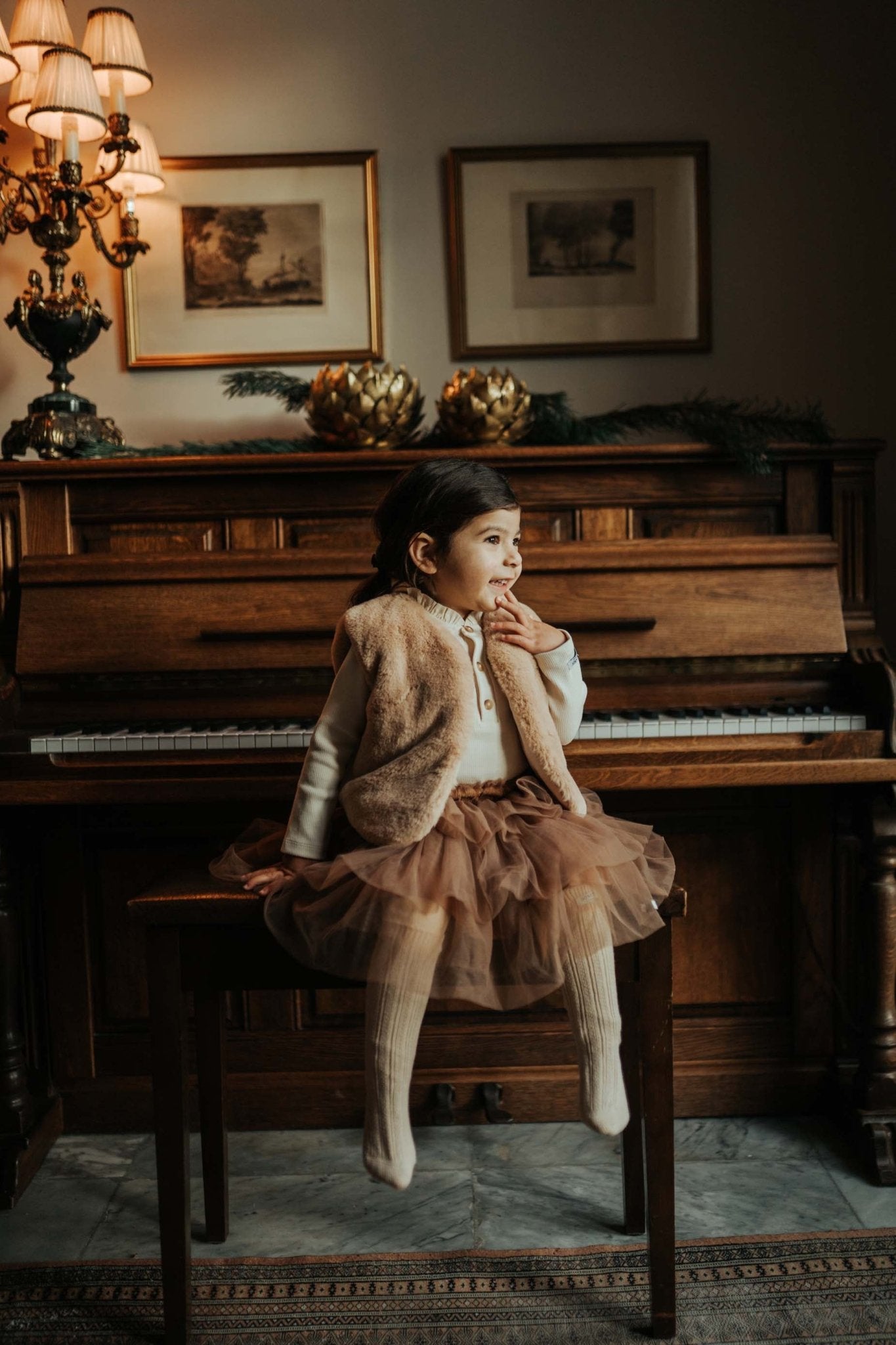 Donsje Pimmy Gilet Cloudy Rose Teddy van Donsje Amsterdam | Kids Conceptstore Le Fanfare