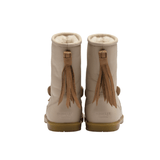 Donsje Wadudu Special Boots Horse Ivory Leather van Donsje Amsterdam | Kids Conceptstore Le Fanfare