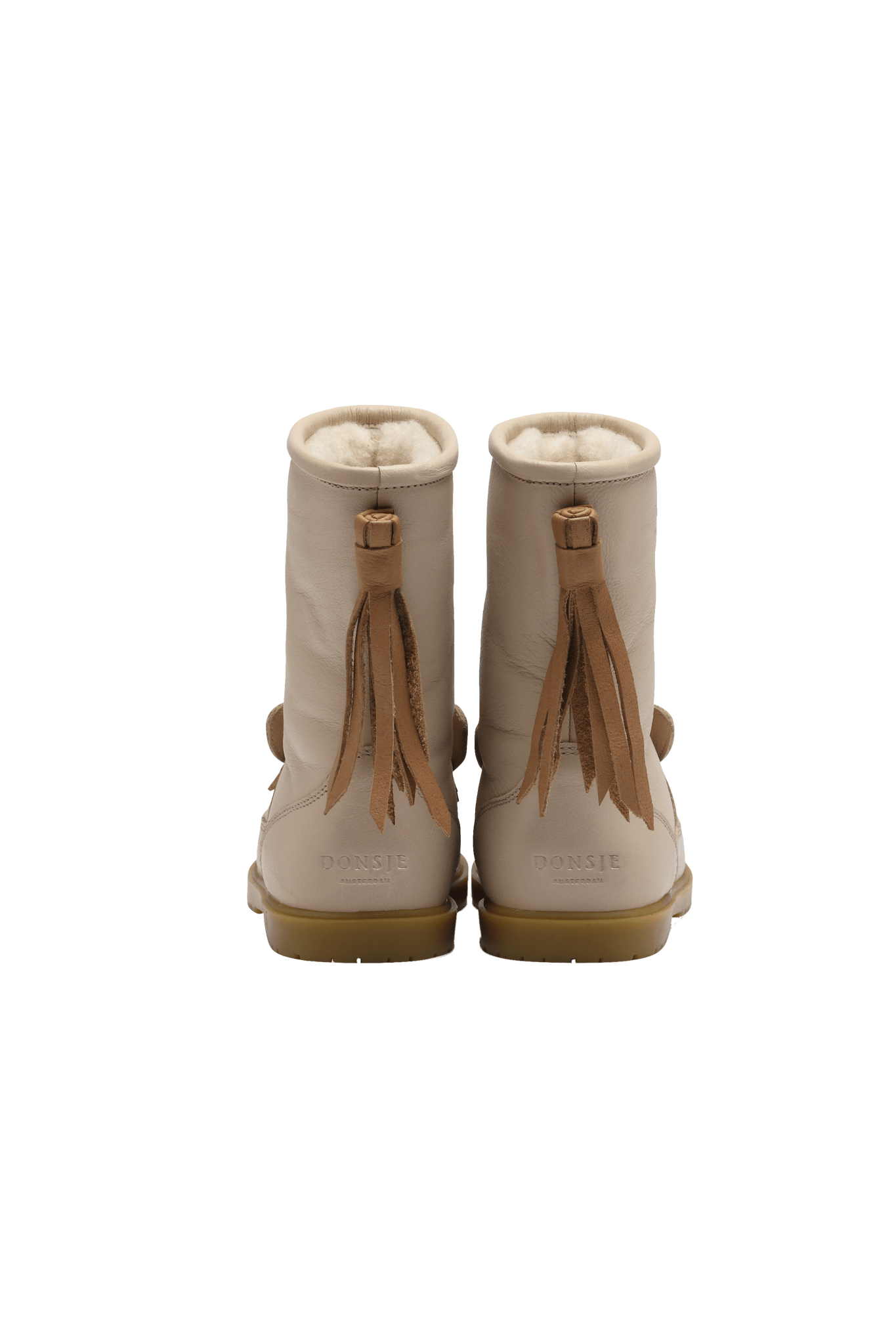 Donsje Wadudu Special Boots Horse Ivory Leather van Donsje Amsterdam | Kids Conceptstore Le Fanfare