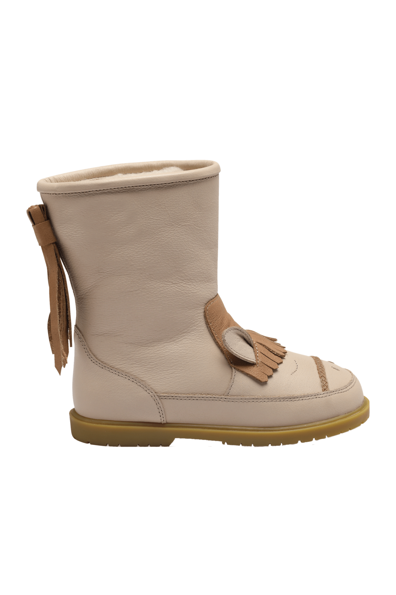 Donsje Wadudu Special Boots Horse Ivory Leather van Donsje Amsterdam | Kids Conceptstore Le Fanfare
