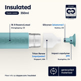 Dopper Insulated (350 ml) - Bottlenose Blue van Dopper | Kids Conceptstore Le Fanfare