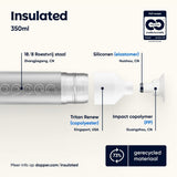 Dopper Insulated (350 ml) - Silver van Dopper | Kids Conceptstore Le Fanfare