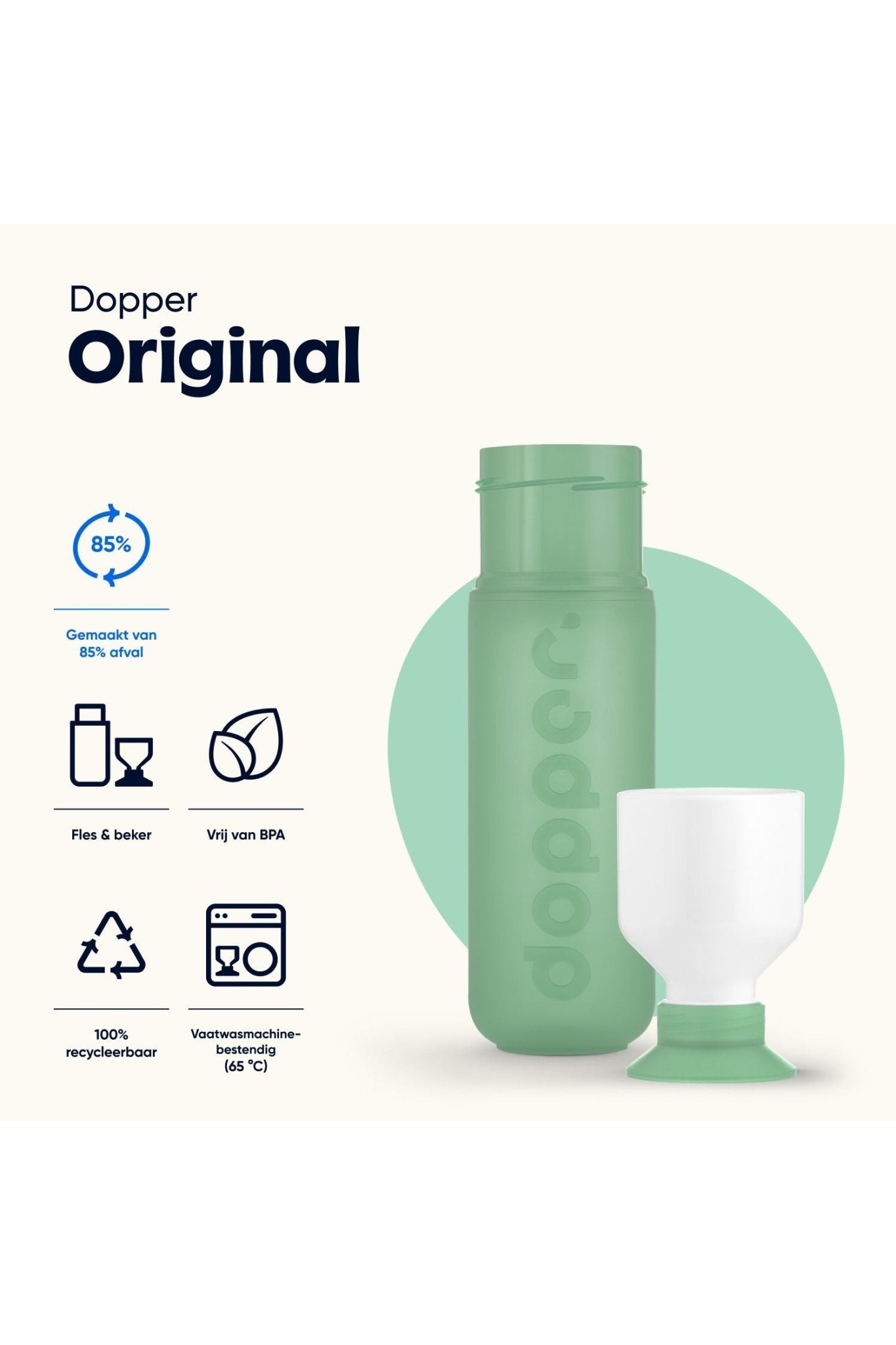 Dopper Original - Moody Mint van Dopper | Kids Conceptstore Le Fanfare