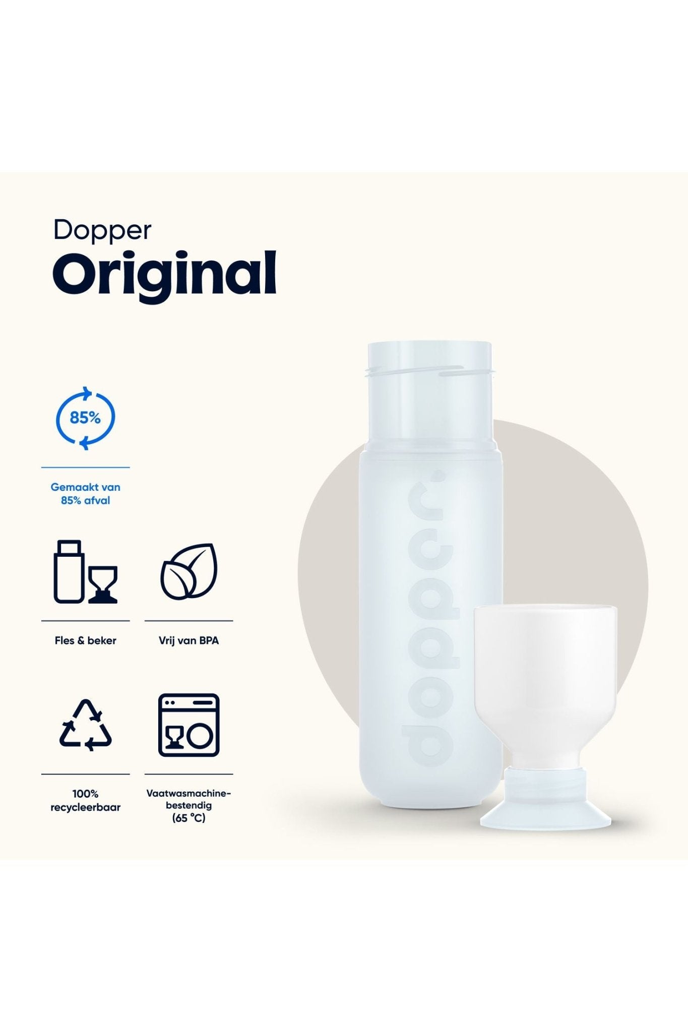 Dopper Original - Pure White van Dopper | Kids Conceptstore Le Fanfare