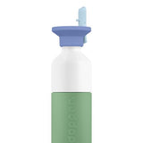 Dopper Steel (350 ml) - Fresh Green x Flip Straw - Seafoam Sorbet van Dopper | Kids Conceptstore Le Fanfare