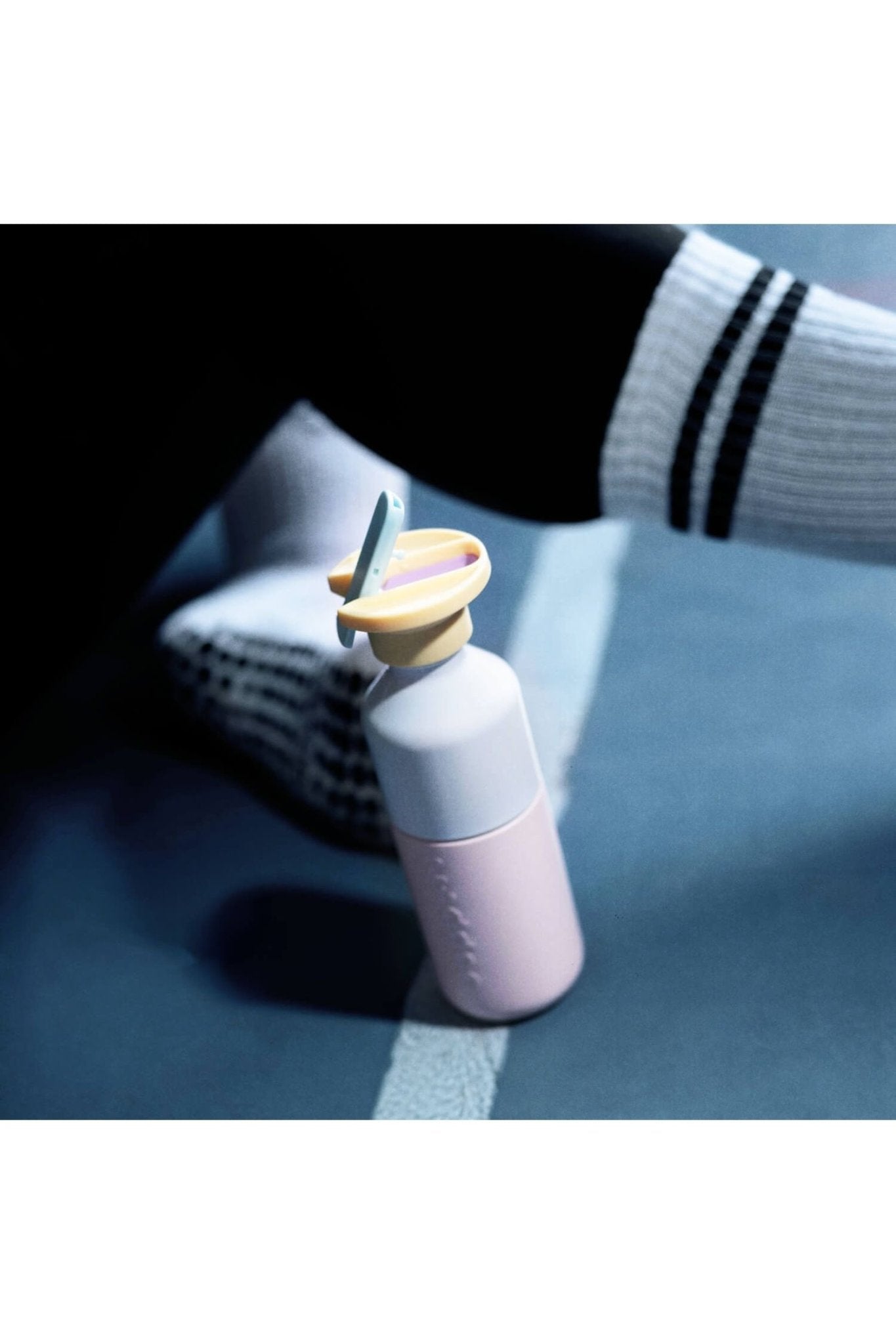 Dopper Steel (350 ml) - Soft Pink x Flip Straw - Sunny Sorbet van Dopper | Kids Conceptstore Le Fanfare