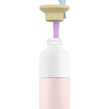 Dopper Steel (350 ml) - Soft Pink x Flip Straw - Sunny Sorbet van Dopper | Kids Conceptstore Le Fanfare