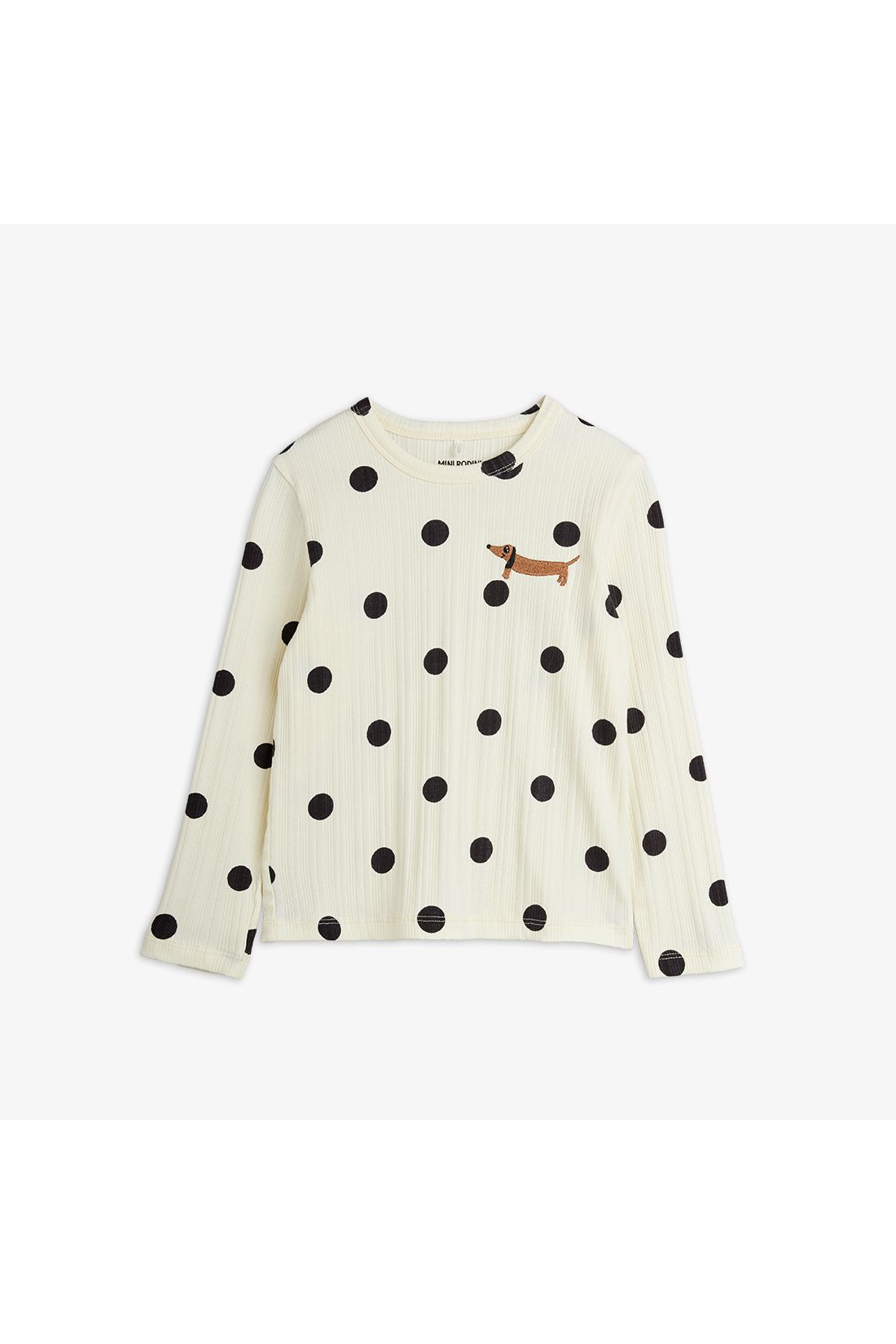 Dots aop dog ls tee - Off-white van Mini Rodini | Kids Conceptstore Le Fanfare