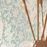 Double Bough Wallpaper - Teal Rose