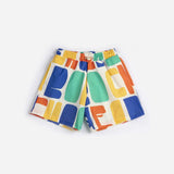 Bobo Choses Color all over swim board shorts - Offwhite