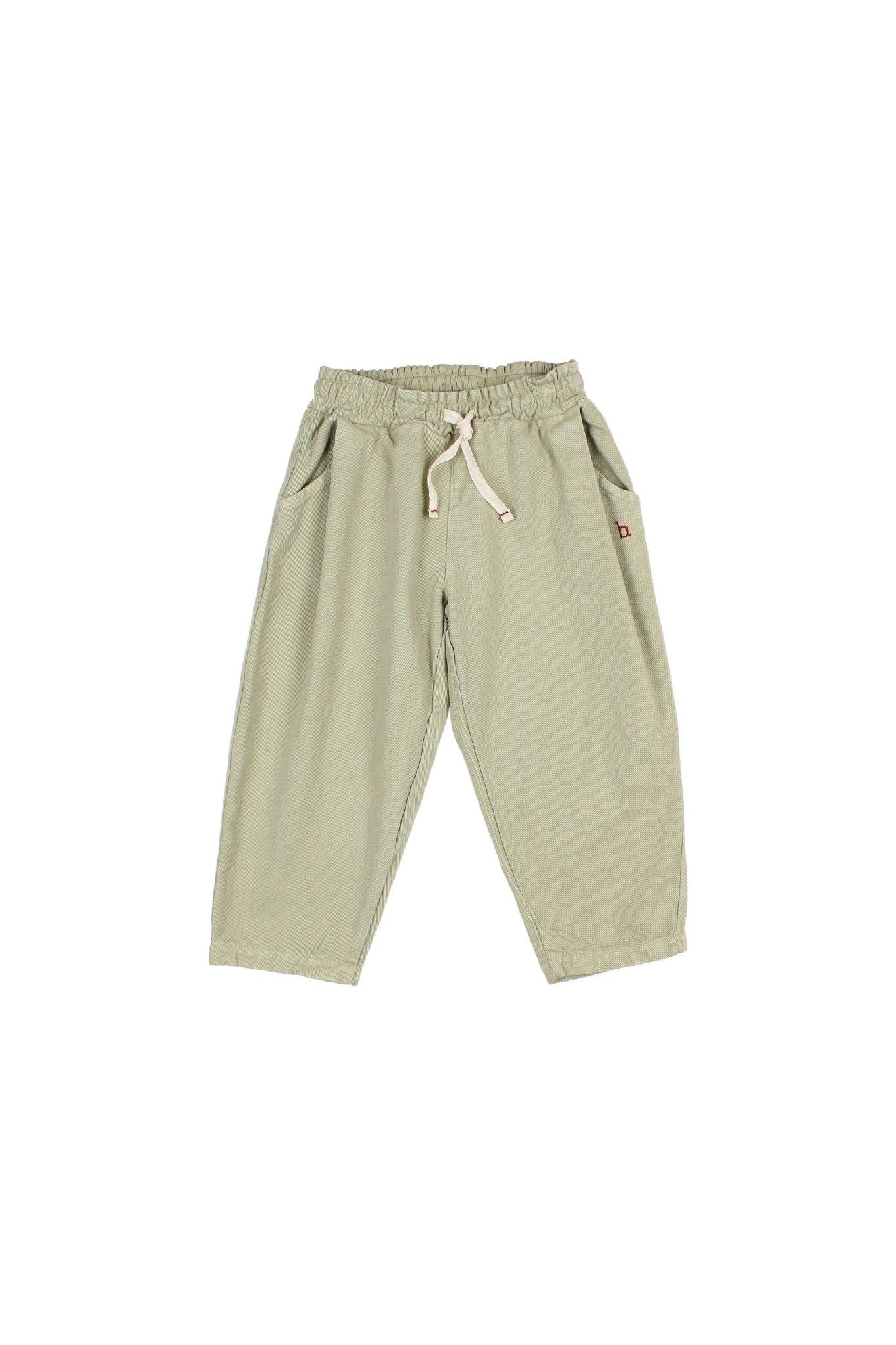 Drill girly pants - Green tea van Búho | Kids Conceptstore Le Fanfare