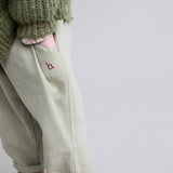 Drill girly pants - Green tea van Búho | Kids Conceptstore Le Fanfare