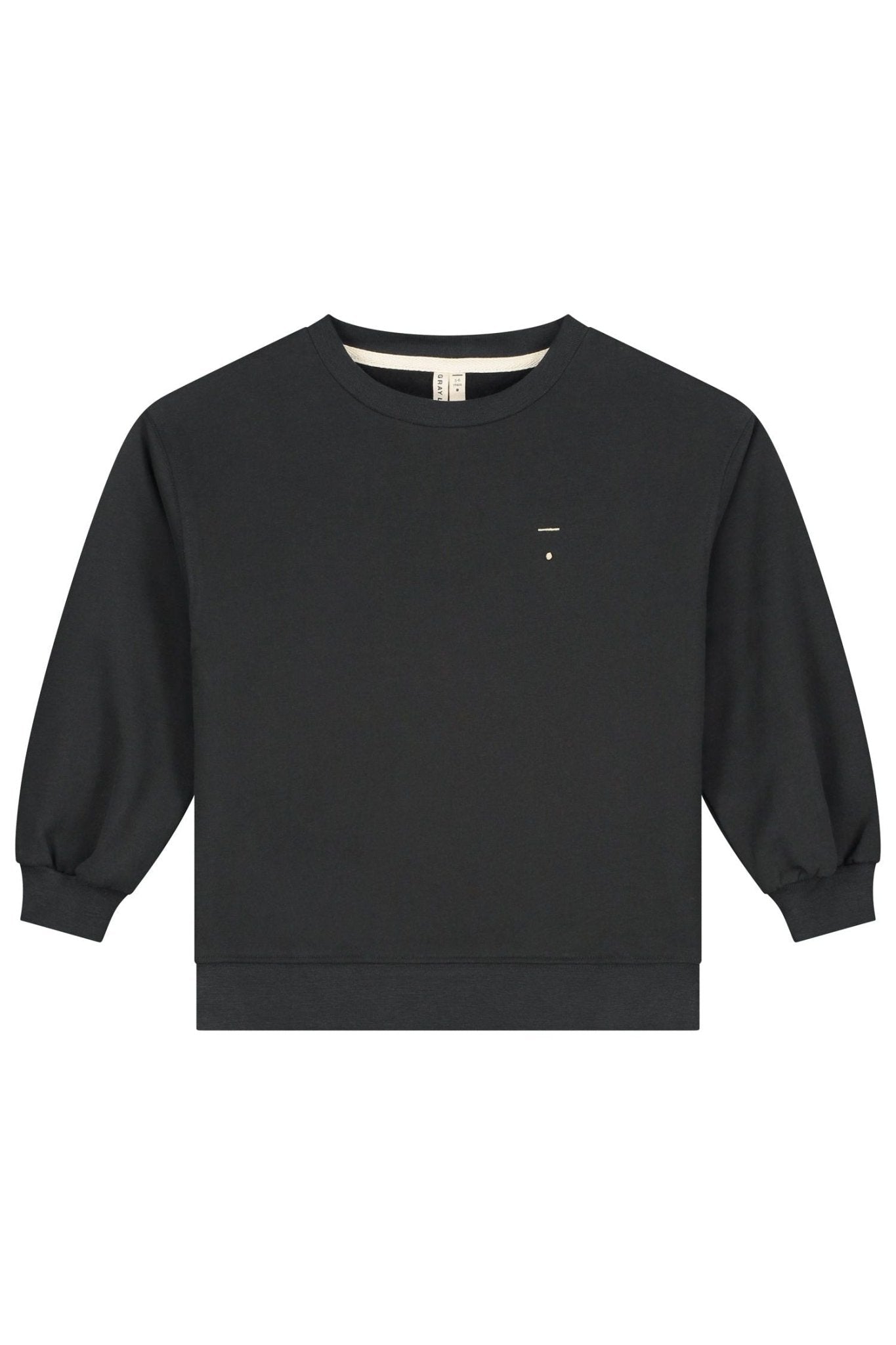 Dropped Shoulder Sweater | Nearly Black van Gray Label | Kids Conceptstore Le Fanfare