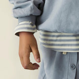 Dropped Shoulder Sweater | Stone Gray van Gray Label | Kids Conceptstore Le Fanfare