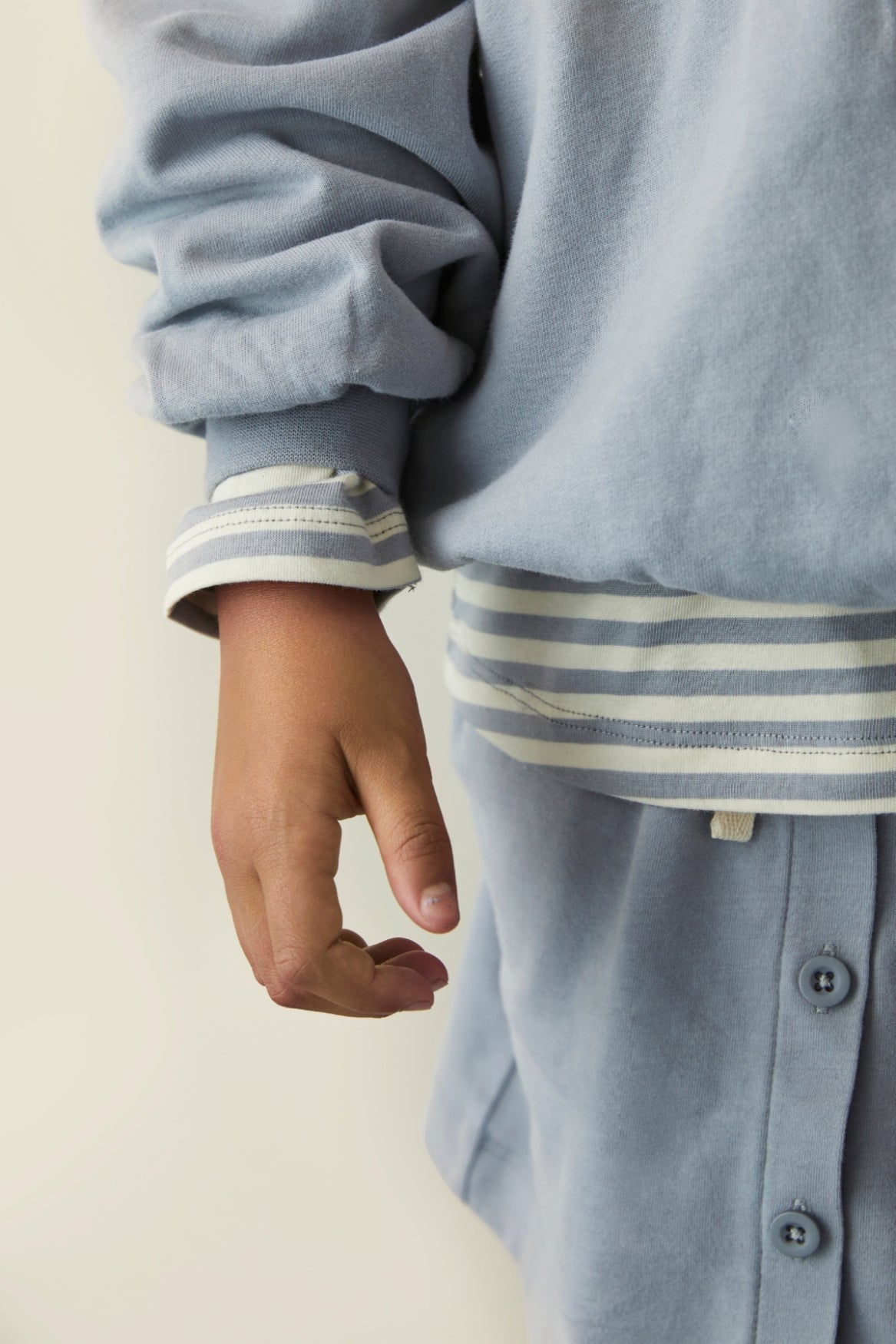 Dropped Shoulder Sweater | Stone Gray van Gray Label | Kids Conceptstore Le Fanfare