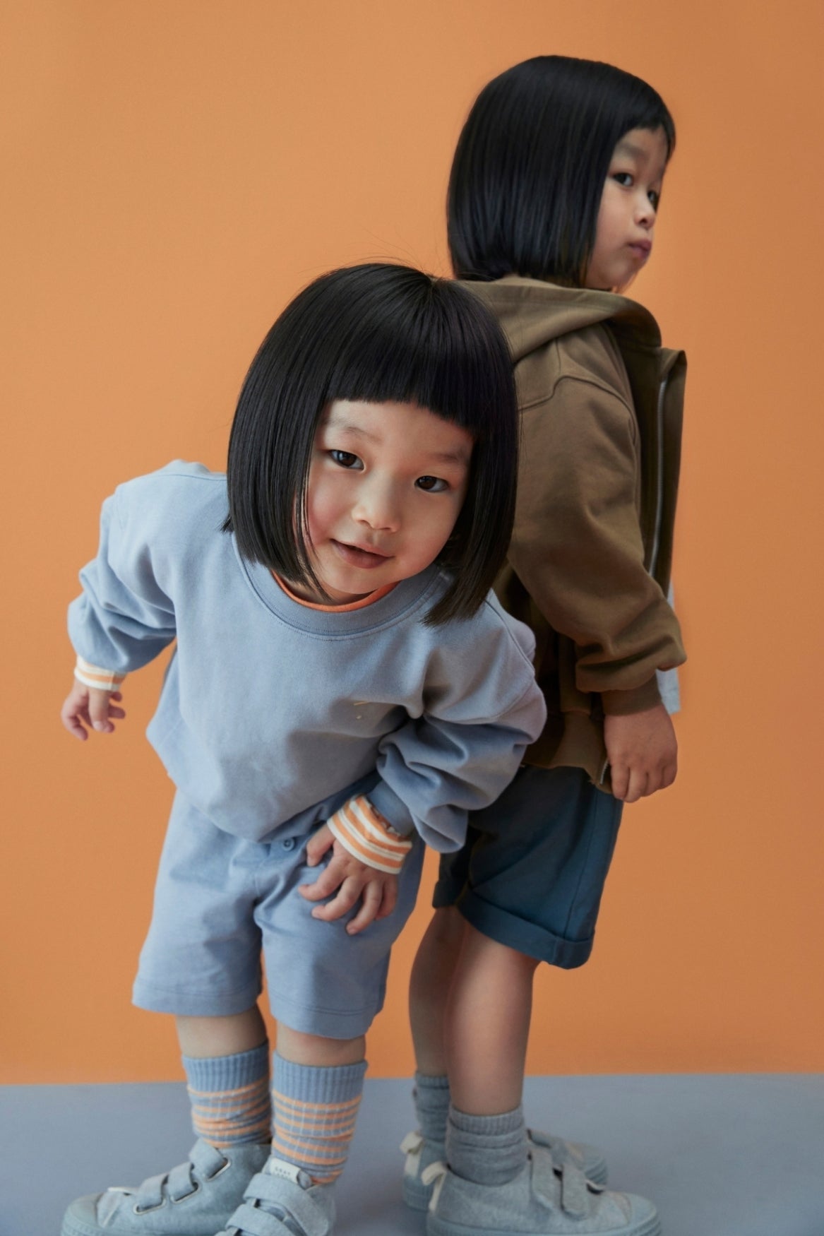 Dropped Shoulder Sweater | Stone Gray van Gray Label | Kids Conceptstore Le Fanfare