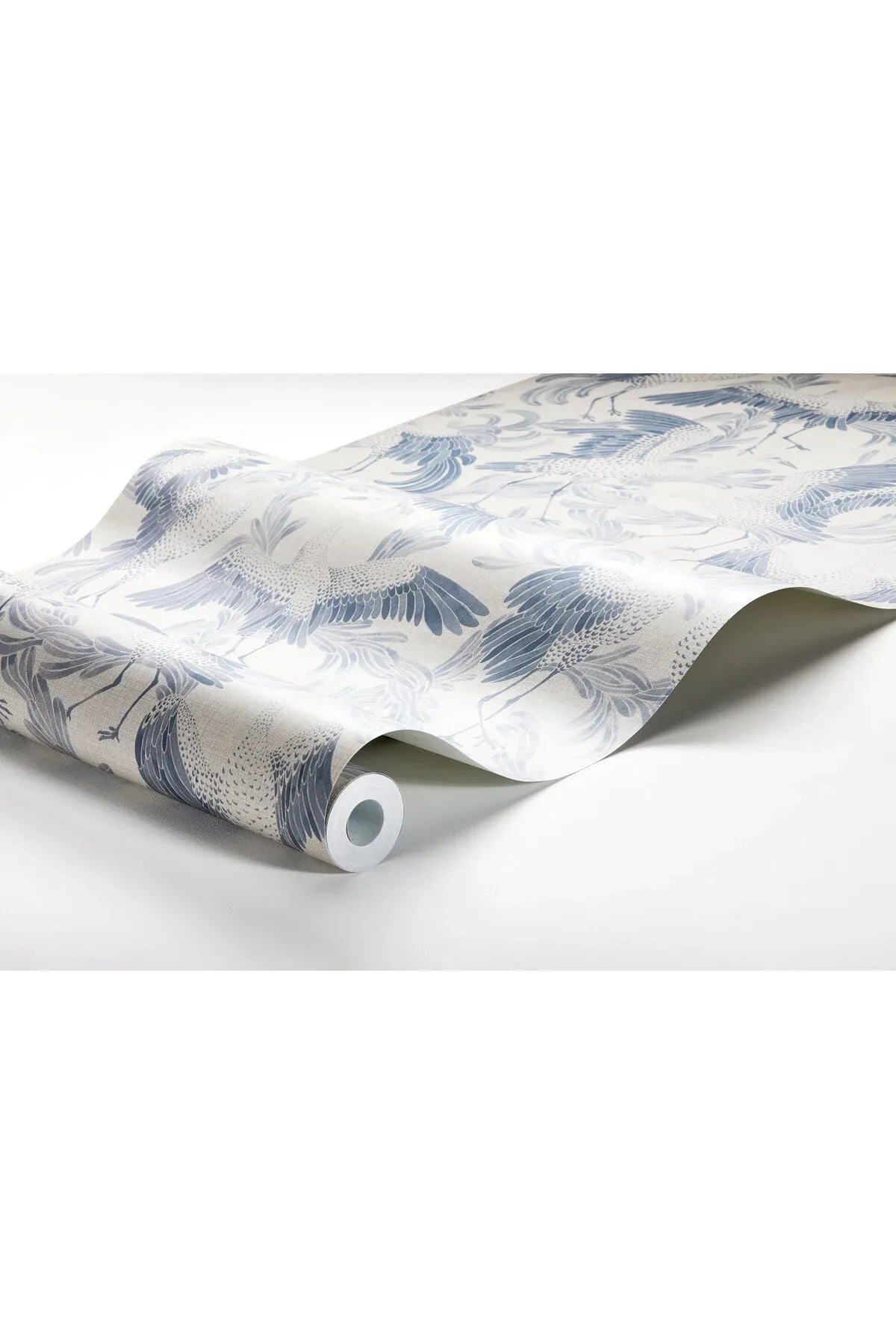 Eastern Simplicity - Dancing Crane - Blue van Boråstapeter | Kids Conceptstore Le Fanfare